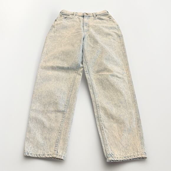Vintage 90s Lee Womens Light Blue Tapered Denim Jeans Size 10 Petite Made In USA - Picture 1 of 8